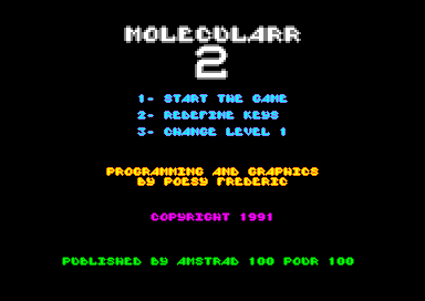 Molecular 2 for the Amstrad CPC