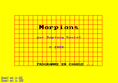 Morpions for the Amstrad CPC