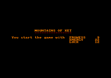Mountains of KET for the Amstrad CPC