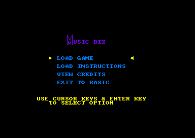 Music Biz for the Amstrad CPC