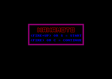 Nakamoto for the Amstrad CPC
