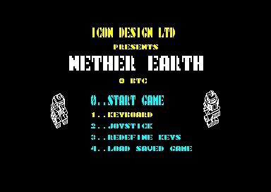 Nether Earth for the Amstrad CPC