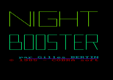 Night Booster for the Amstrad CPC