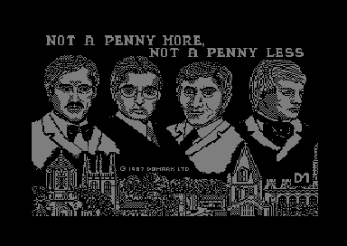 Not a penny more, Not a penny less for the Amstrad CPC