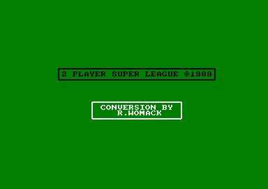 2 Player Super League for the Amstrad CPC