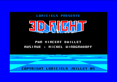 3D Fight for the Amstrad CPC