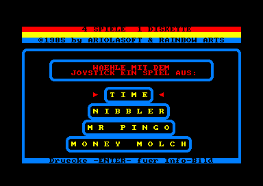 4 Spiele 1 Diskette for the Amstrad CPC