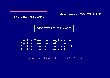 Objectif France for the Amstrad CPC