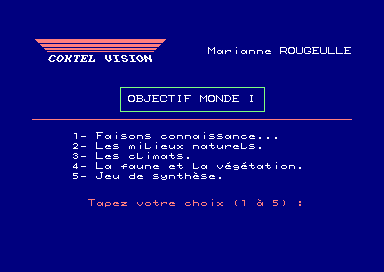 Objectif Monde 1 for the Amstrad CPC