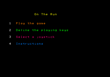 On The Run for the Amstrad CPC