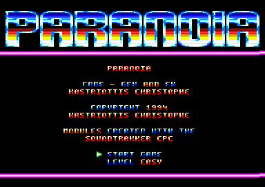 Paranoia for the Amstrad CPC