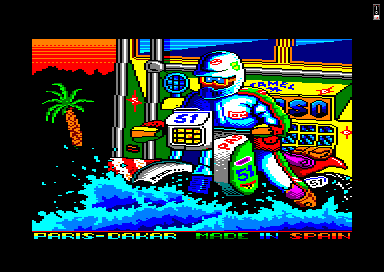 Paris Dakar for the Amstrad CPC