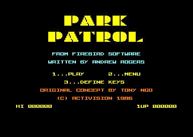 Park Patrol for the Amstrad CPC