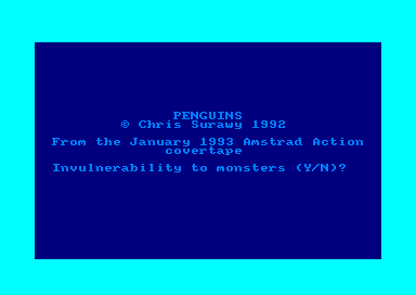Penguins for the Amstrad CPC