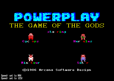 Powerplay for the Amstrad CPC