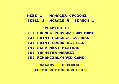 Premier 2 for the Amstrad CPC