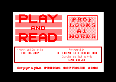 Prof Looks at Words for the Amstrad CPC