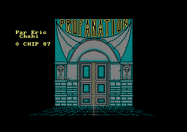 Profanation for the Amstrad CPC