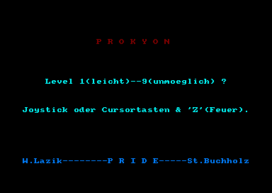 Prokyon for the Amstrad CPC