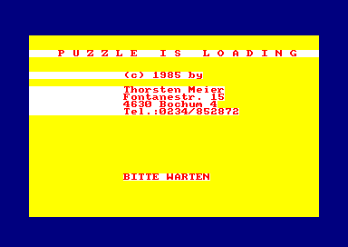 Puzzle for the Amstrad CPC
