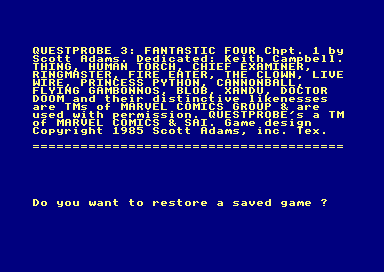 Questprobe 3 for the Amstrad CPC