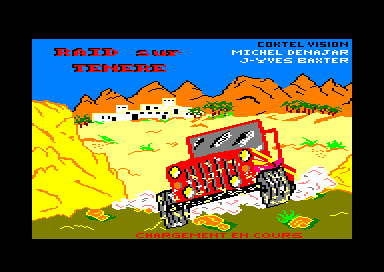 Raid Sur Tenere for the Amstrad CPC
