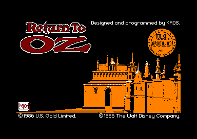 Return to Oz for the Amstrad CPC