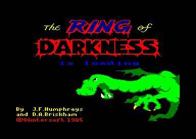 Ring of Darkness : The for the Amstrad CPC