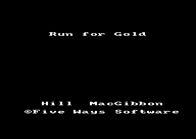 Run For Gold for the Amstrad CPC