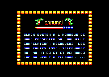Samurai for the Amstrad CPC