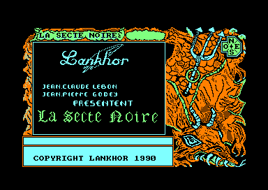 La Secte Noir for the Amstrad CPC