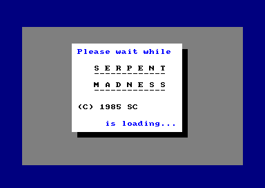 Serpent Madness for the Amstrad CPC