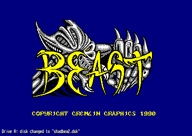 Shadow of the Beast for the Amstrad CPC