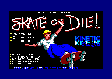 Skate or Die for the Amstrad CPC