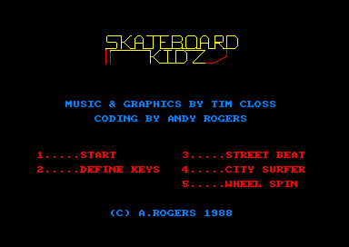 Skateboard Kidz for the Amstrad CPC