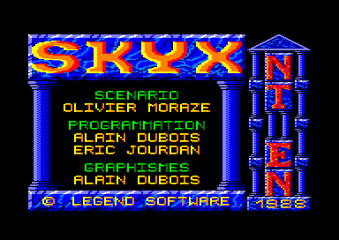 Skyx for the Amstrad CPC