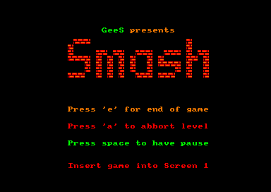 Smash for the Amstrad CPC