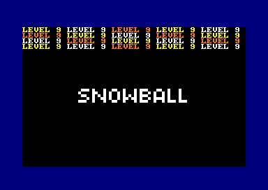 Snowball for the Amstrad CPC