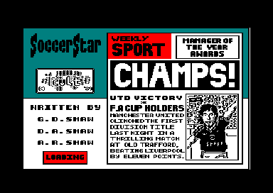 Soccer Star for the Amstrad CPC