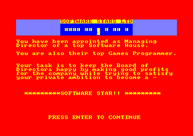 Software Star for the Amstrad CPC