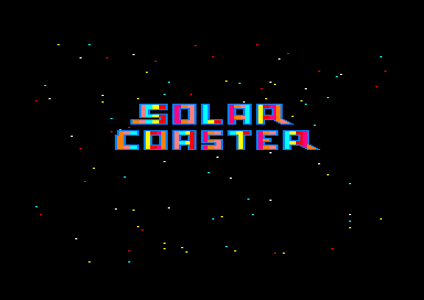 Solar Coaster for the Amstrad CPC
