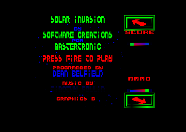 Solar Invasion for the Amstrad CPC
