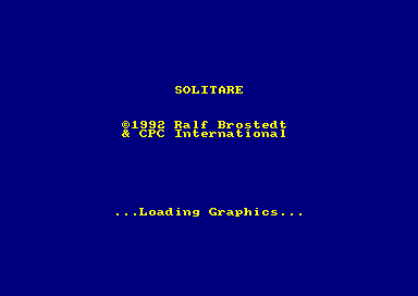 Solitare for the Amstrad CPC