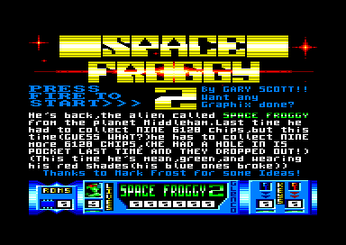 Space Froggy 2 for the Amstrad CPC