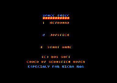 Space Thief for the Amstrad CPC