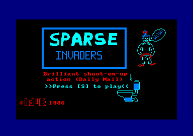 Sparse Invaders for the Amstrad CPC