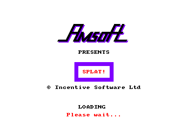 Splat for the Amstrad CPC