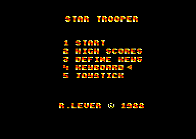 Star Trooper for the Amstrad CPC