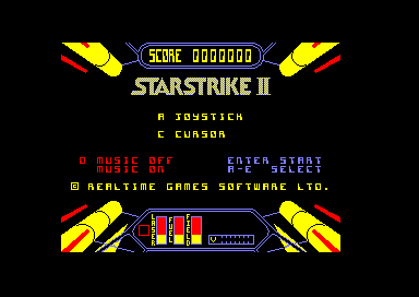 Starstrike 2 for the Amstrad CPC