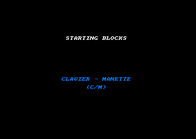 Starting Blocks for the Amstrad CPC
